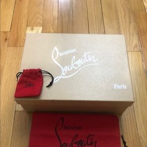 Christian Louboutin shoes box and dust bag